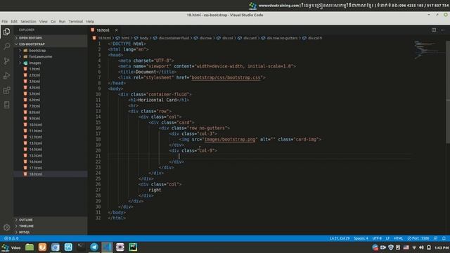 How to use horizontal card in Bootstrap смотреть онлайн