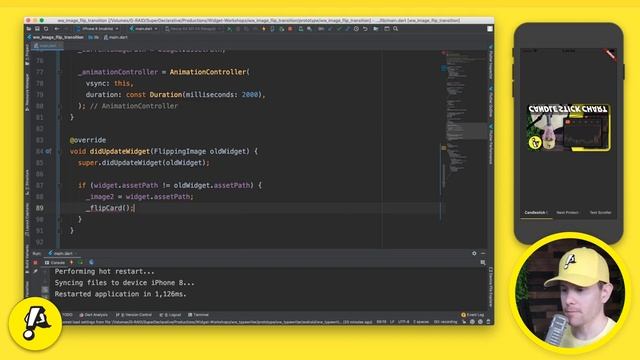 Flutter Image Flip | Widget Workshop смотреть онлайн