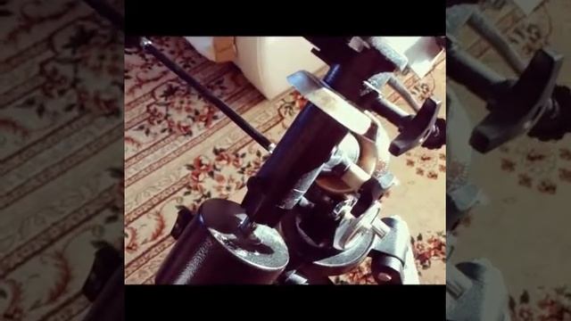 Наведение телескопа на монтировке EQ2 на светило по склонению и прямому восхождению. смотреть онлайн