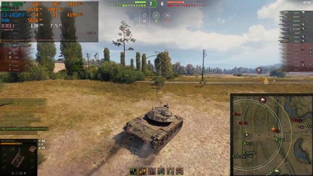 World of Tanks - RTX 3050 8GB + i3-10105f - Ultra Settings смотреть онлайн