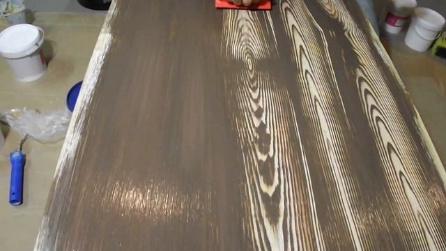 Краска (Штукатурка) под дерево. Paint (plaster) with wood texture смотреть онлайн