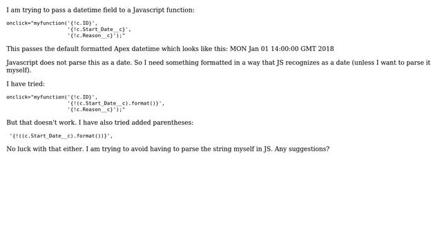 Salesforce: Passing Date Field to a Javascript Function смотреть онлайн