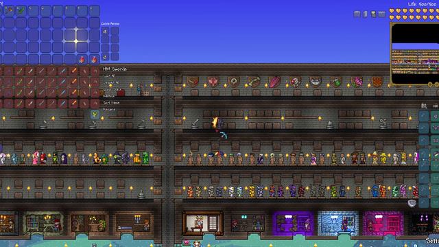 Terraria Introducing The Builders Workshop World And Equiping Boss Items (Litterally)