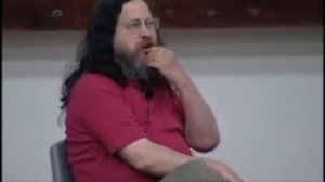 [CLIP] Richard Stallman Eats something off his foot