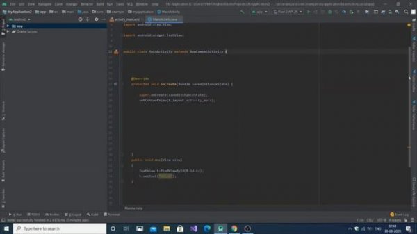 Cannot resolve symbol view in Android Studio Solved