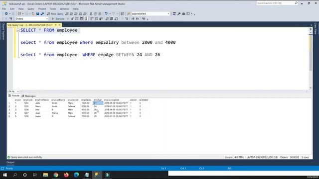 The SQL BETWEEN Operator смотреть онлайн