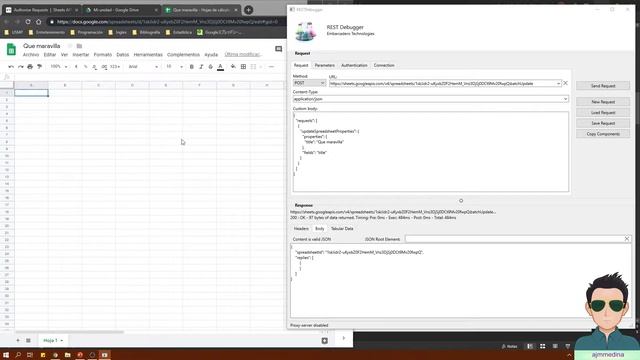 Parte 1 - Usar hojas de cálculo de Google en Delphi (REST DEBUGGER) смотреть онлайн