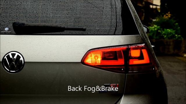 Volkswagen Golf VII 1.4 TSI　Four Brake Lights LED Tail Lamps смотреть онлайн