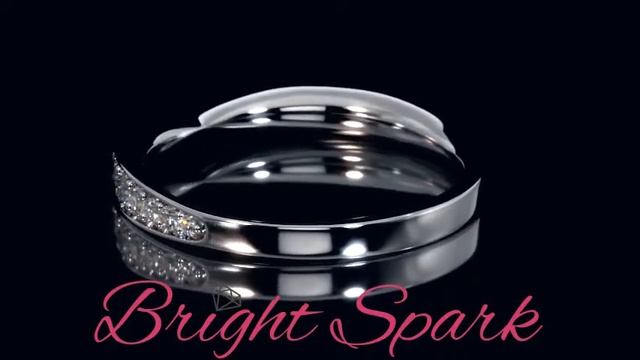 Обручальное золотое кольцо с утончающейся дорожкой Sally 0,28 карата от Bright Spark смотреть онлайн