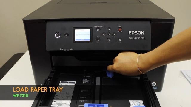 Epson WorkForce WF-7310 Setup, Wireless Setup, Load Paper, Install Ink, Add in Windows, Test Print смотреть онлайн
