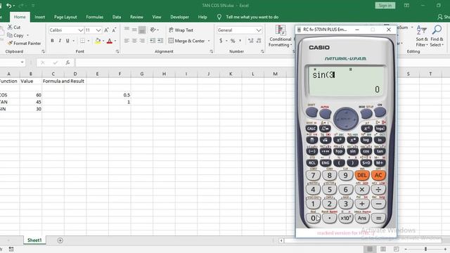 Excel Complete Course|Class 08|Tan|Sin|Cos|Trigonometry Functions смотреть онлайн