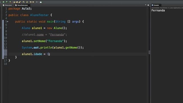 POO - Java (Aula 3 - Modificadores de Acesso + Métodos Get e Set) смотреть онлайн