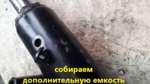 Самый простой  стенд  для проверки дизельных форсунок из домкрата