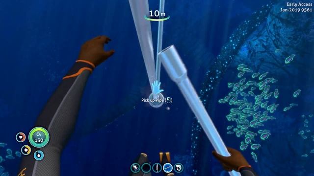 How to use Floating Air Pump and Pipes Subnautica Below Zero смотреть онлайн