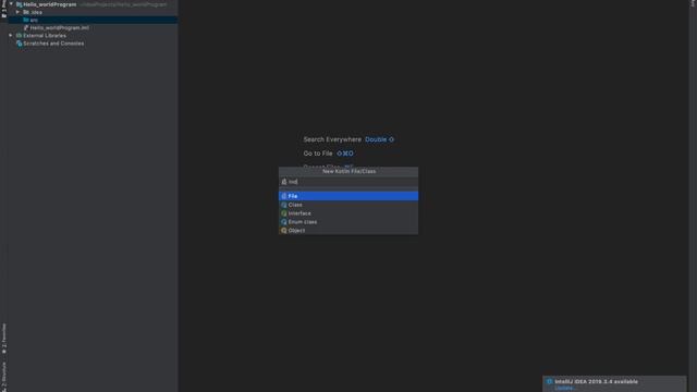 Kotlin Hello world program смотреть онлайн