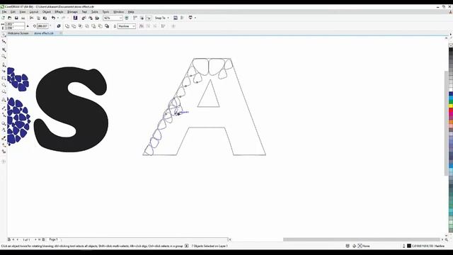 How to Make Amazing Text Effect in coreldraw X7 in Urdu/Hindi смотреть онлайн