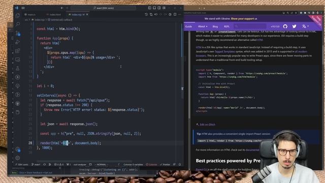 Let's make an htop-like in your browser (with Rust) смотреть онлайн