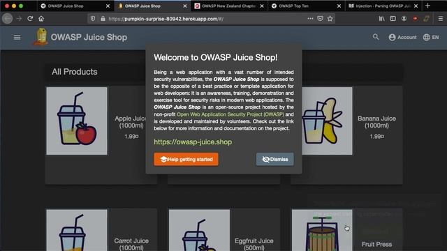 OWASP Juice Shop 101