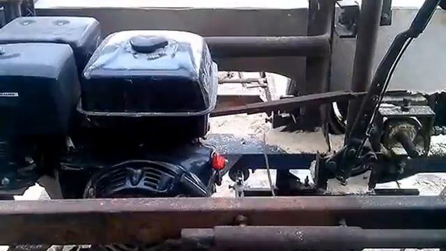Самодельная бензиновая ленточная пилорама 2 смотреть онлайн