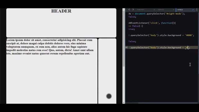 Как сделать ночной режим на сайте. #Night Mode на #JS смотреть онлайн