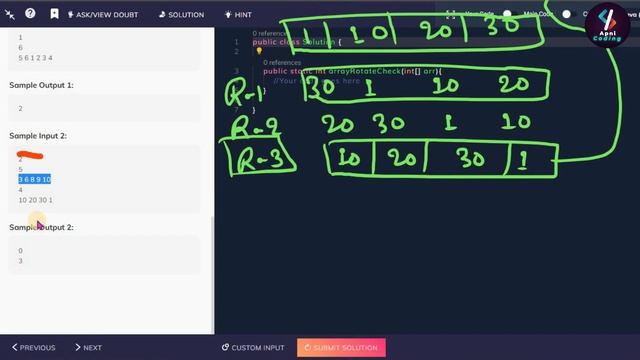 Q48- Check Array Rotation in Java | Check array rotation coding ninjas | Array rotation in java смотреть онлайн