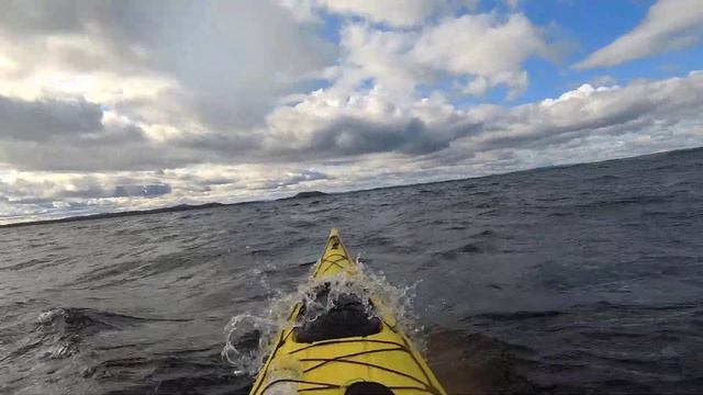 Отличный драйв на каяке в Княжегубском водохранилище.