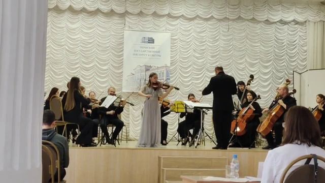 И. С. Бах Концерт для скрипки ми мажор 3 часть // Рагозина Василиса смотреть онлайн