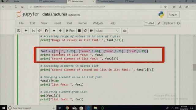 Python Data Structure Session 3 Module 4 by Ms Shano Solanki смотреть онлайн