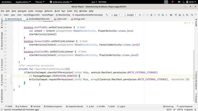 18.Runtime Permission in Android Studio | Music Player App | Android Development Kotlin in Hindi смотреть онлайн