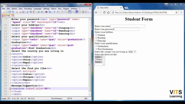 39 HTML TEXTAREA Tag with attributes смотреть онлайн