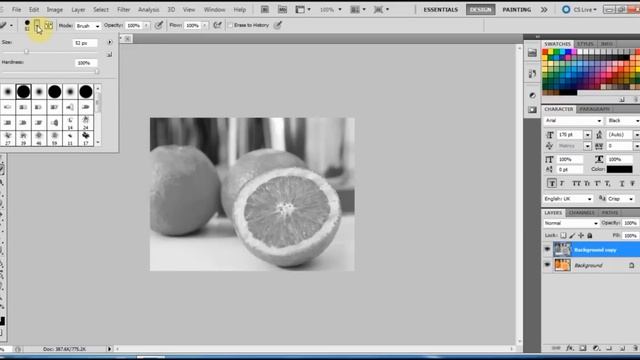 Photoshop CS5 Tutorial ~ Colour Popping смотреть онлайн
