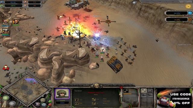 Dawn of War Soulstorm: 1 vs 1 Imperial Guard (SimiliXV) vs Space Marines (Sm k3r) смотреть онлайн