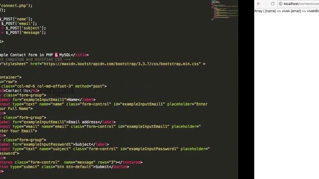 Simple Contact Form using PHP & MySQL - Part 3/6 смотреть онлайн