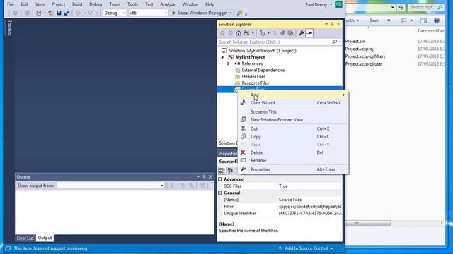 Creating a Visual Studio project смотреть онлайн