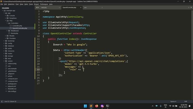 How to Use Chat GPT API in Laravel? | Laravel Chat GPT API | Integration Examples | Chat GPT Chatbo смотреть онлайн