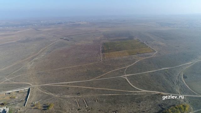 Крым, село Кочергино, Бахчисарайский р-н, вид с квадрокоптера смотреть онлайн