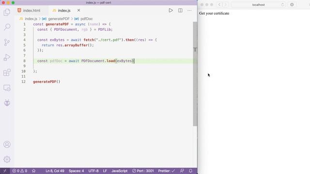 Certificate Generator Website in JavaScript - Part 1 смотреть онлайн