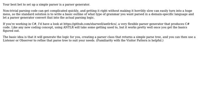Software Engineering: Writing a parser (3 Solutions!!) смотреть онлайн