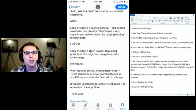 IOS 12 Files And Photos RAW+JPEG Importing, Culling, And Exporting For IPhone And IPad Pro