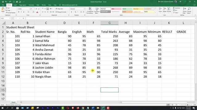 এক্সেল শিখুন | Excel Tutorial for Beginners Part- 8 | Complete Microsoft Excel Course in Bangla смотреть онлайн
