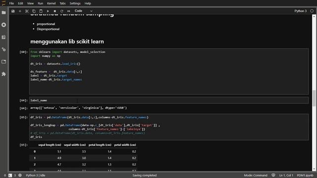 Teknik Sampling menggunakan python смотреть онлайн
