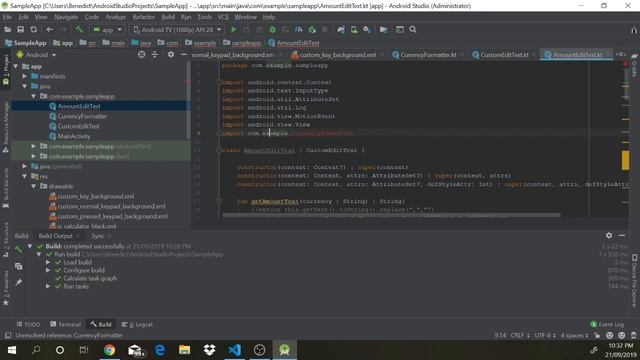 Android Stuio (Kotlin) Customize KeyboardView with AmountEditText Custom Edit Text смотреть онлайн