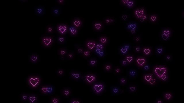 Neon Light Hearts Flying???Heart Background Video Loop [2 Hours] Animated Background смотреть онлайн