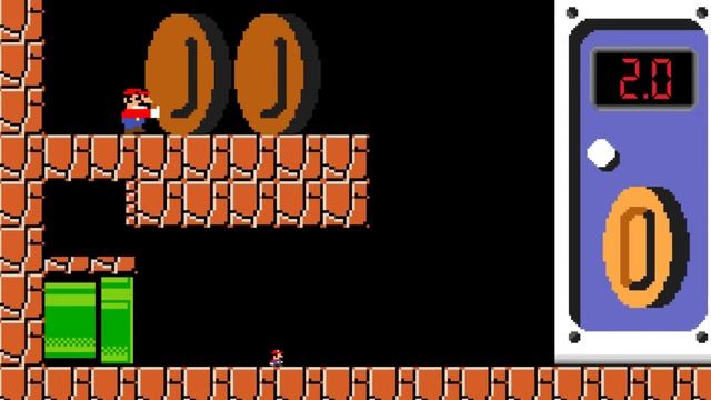 Mario and Tiny Mario Pacmans Maze Escape