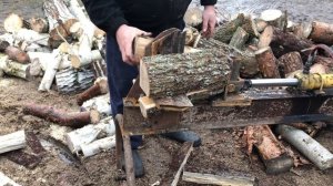 Ефективний Гидравлический дровокол на Т-25,китаец.Друга частина вже на каналі модернизация дровокол