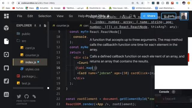 9- react basic counter (props,state,callback,vdom) смотреть онлайн
