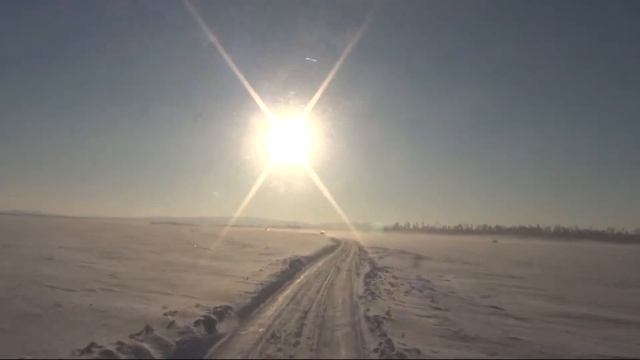 Дорога по льду.Поездка на рыбалку 16-17 февраля 2013 г. смотреть онлайн