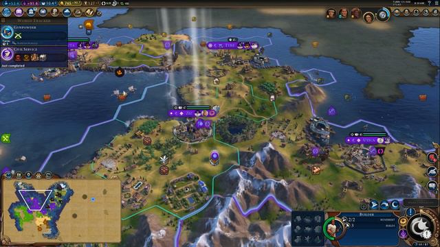 Civilization VI Gathering Storm - Dido of Phoenicians - Cilture Victory - Deity - Part 7 смотреть онлайн