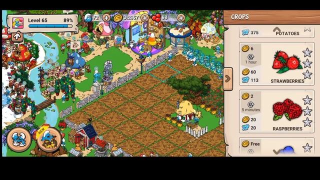 Smurfs Village Daily Game..|| Failed Mission Strawberry Crops смотреть онлайн