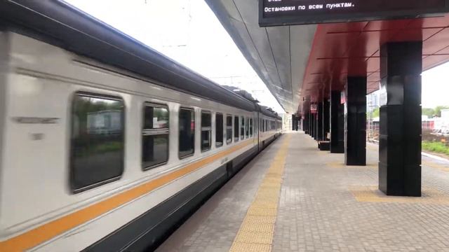 ЭД4М-0488 ЦППК Перекраска Наше Подмосковье На станции Минская смотреть онлайн